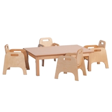 Millhouse Table and 4 Sturdy Chairs